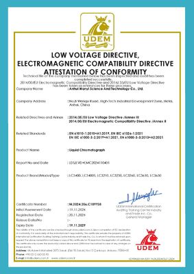 کیفیت دوگانه 4 راه حالت گرادینت حلال سیستم HPLC با آلودگی متقاطع کمتر از 0.004 درصد برای جریان های کاری تحلیلی کارخانه